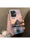 Oppo A3 5g Compatible Silicone Edge Hard Back Case Istanbul Patterned Couple Phone Case - 3