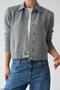 Women's Collared Fabric Detailed Buttoned Knitwear Cardigan - 8