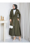 Elisa Waist-Tie Long Women's Trench Coat - 5