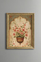 Marshmallow Flowers in a Decorated Vase - Vintage Patterned Painting - Fine Model