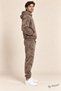 Men's Marble Patterned 3 Thread Regular Hooded Tracksuit Set - 2