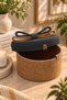Christmas Wicker Rope Decorative 12X23 Lid Wicker Rope Basket Weave Rope Basket Organizer Storage Box Home Office Kitchen Bathroom Bedroom Multipurpose - 2
