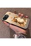 iPhone 16E Compatible Silicone Edge Hard Back Case Cat Pattern Lover Couple Phone Case - 2