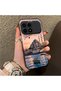 Poco F8 Pro 5g Compatible Silicone Edge Hard Back Case Istanbul Patterned Couple Phone Case - 3