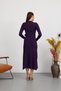 Belted Ribbed Stylish Knitwear Dress - 3