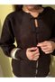 Ribbed Threaded Closure Knitwear Cardigan - 7