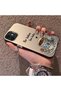 iPhone 12 Mini Compatible Silicone Edge Hard Back Case Turkish Coffee Patterned Phone Case - 2