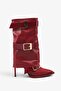 Kause Women's Accessory Boots - Burgundy Lizard - 3