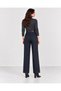 Double Leg Style Side Pocket Pants with Fish Scale Texture - 4