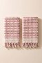 Ponpon Hand Towel Chickpea Woven 50X90 2-Pack Pink