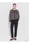 Zero Roba Collar Checkered Embroidered Women's Knitwear Cardigan for Style Enthusiasts from Uzg Store - 3