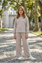 Girl's Sparkling Stone Sweatshirt Double Set Soft Textured 2 Yarns