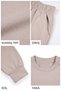 Girl's Sparkling Stone Sweatshirt Double Set Soft Textured 2 Yarns - 5