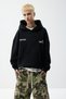 STWD grafik baskılı kapüşonlu sweatshirt