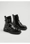 26103862K Buckle Detail Genuine Leather Boots for Women - 2