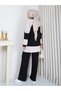 Double Suit with Sudem Garnish and Collar Detail with Zipper - 4