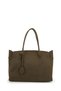 Pendant Detailed Shopper Suede Pamela Women's Shoulder Bag