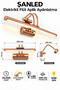 6W Electric Flute Led Sconce Bronze Color Daylight Adjustable Head 1 Piece - 6