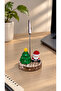 Cute Note Photo Holder with Christmas Tree, Santa Claus and Pine Tree Design, New Year Decor, Office Gift