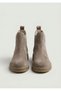 26K-001-25-100 Genuine Leather Ankle-High Boots with Two Elastic Panels for Women - 5