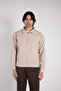 Oversize Zippered Stitched Jacket - 3