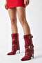 Kause Women's Accessory Boots - Burgundy Lizard - 2