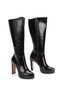 Platform Thick Heeled Below the Knee Women's Boots