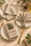 Set of 6 Washable Cotton Linen Serving Napkins 30X30 cm – Fabric Dinner Napkins Table Presentation Napkins - 7
