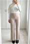 Women's Double Crepe Fabric High Waist Spanish Flare Pants 100 cm - 4