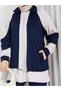 Double Suit with Sudem Garnish and Collar Detail with Zipper - 2