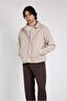 Oversize Zippered Stitched Jacket - 4