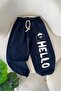 Hello Teddy Bear Printed Boys' 2-Piece Seasonal Set - Navy Blue - 2
