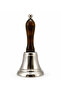 10 Pieces Brass Hand Bell – Hand Bell with Wooden Handle, Brass Hand Bell, Wooden Handle, Ni7077N, 17X7 cm - 2