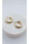 Domed Medium Hoop Earrings