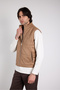 Regular Fit Suede Vest - 4
