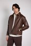 Oversize Zippered Premium Leather Jacket - 3