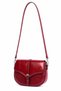 Jkln Genuine Leather Crossbody Women's Bag Large Volume Daily Claret Red Bag Zd352 - 2