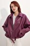 Bdart Belted Oversize Faux Leather Jacket