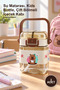 3 Pieces of Capybara Patterned Double Compartment Children's Water Bottle with Straw – Water Bottle, Kids Bottle, Double Compartment Beverage Container