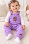 Hand Knitted Baby Girl Set, Set of 4 – Cardigan, Hat, Jumpsuit, Booties 6-18 Months - 4