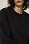 Women's Oversize Sweatshirt Paris 3D Printed Black – Crew Neck, Printed on Sleeves and Back, 3 Yarns - 6