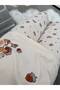 Ecru Squirrel Patterned Cotton Pajama Set - 6