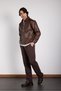Oversize Zippered Premium Leather Jacket - 4