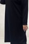 68102 Plus Size Ribbed Modal Tunic in Own Fabric - Black - 2