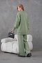 Women's Embroidered Knitwear Cardigan Pants Bottom Top Double Set - 5