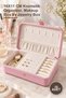 10 Pieces Leather Covered Makeup and Jewelry Box – 16X11 cm Cosmetic Organizer, Makeup Box and Jewelry Box