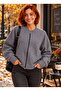 Women's Smoked Color Zippered Bomber Jacket - 4