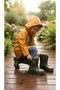 Children's Rain Boots Waterproof Colorful Patterned Boots - 2