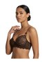 Donlaritta Brown Underwire Non-Padded Lace Guipure Bra - 5