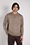 Oversize Polo Collar Buttoned Knit Sweater